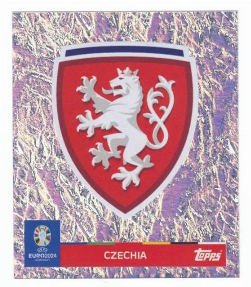 Topps - UEFA Germany Euro 2024 Αυτοκόλλητο - CZE 1.
Logo (Czechia) - Holo Foil