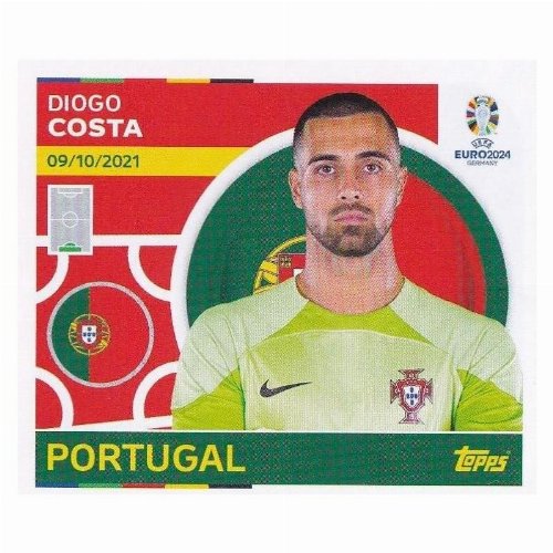 Topps - UEFA Germany Euro 2024 Αυτοκόλλητο - POR 4.
Diogo Costa (Portugal)