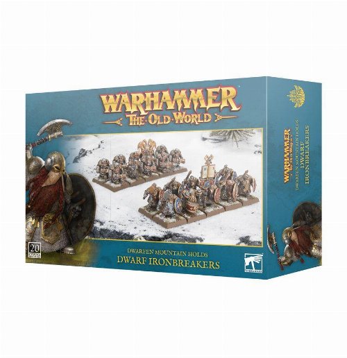 Warhammer: The Old World - Dwarfen Mountain
Holds: Dwarf Ironbreakers