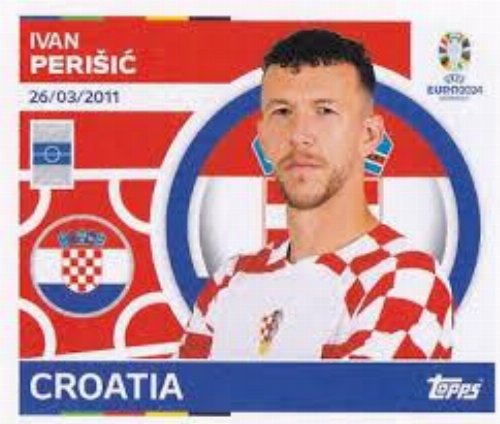 Topps - UEFA Germany Euro 2024 Sticker - CRO 14.
Ivan Perišić (Croatia) )