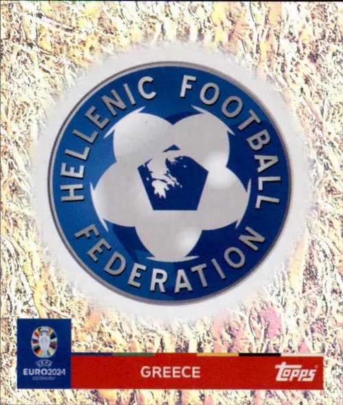 Topps - UEFA Germany Euro 2024 Αυτοκόλλητο - GRE 1.
Logo (Greece) - Holo Foil