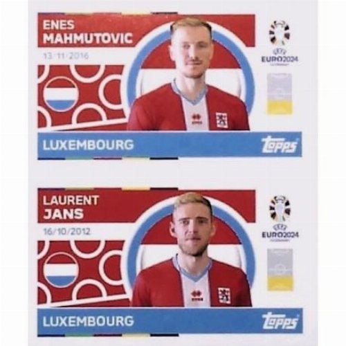 Topps - UEFA Germany Euro 2024 Αυτοκόλλητο - LUX 6.
Enes Mahmutovic (Luxembourg)