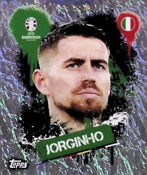 Topps - UEFA Germany Euro 2024 Αυτοκόλλητο - ITA 3.
Jorginho (Italy) Holo Foill