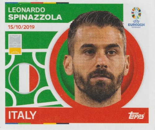 Topps - UEFA Germany Euro 2024 Sticker - ITA 5.
Leonardo Spinazzola (Italy)