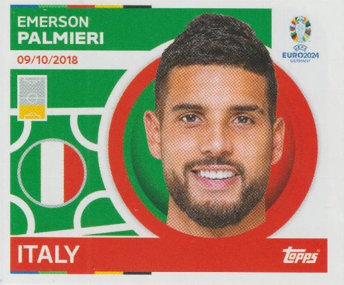 Topps - UEFA Germany Euro 2024 Sticker - ITA 7.
Emerson Palmieri (Italy)