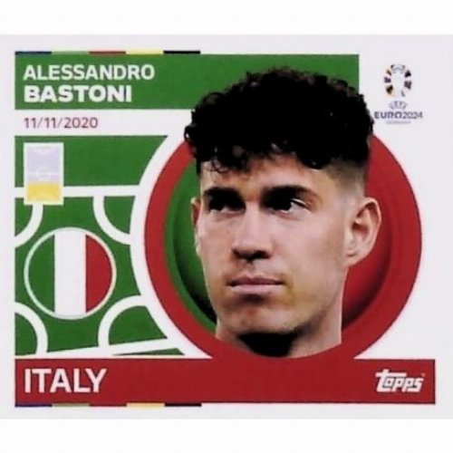 Topps - UEFA Germany Euro 2024 Αυτοκόλλητο - ITA 9.
Alessandro Bastoni (Italy)