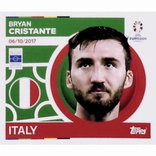 Topps - UEFA Germany Euro 2024 Sticker - ITA 17.
Bryan Cristante (Italy)