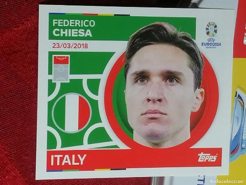 Topps - UEFA Germany Euro 2024 Sticker - ITA 19.
Federico Chiesa (Italy)