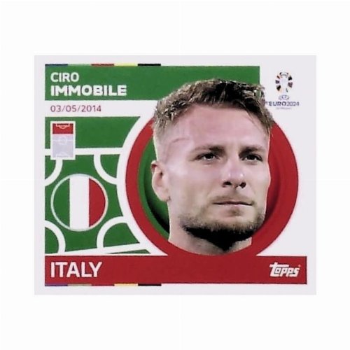 Topps - UEFA Germany Euro 2024 Αυτοκόλλητο - ITA 20.
Ciro Immobile (Italy)