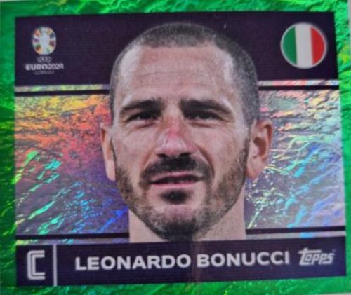 Topps - UEFA Germany Euro 2024 Sticker - ITA 2.
Leonardo Bonucci (Italy) - Green Parallel Foil