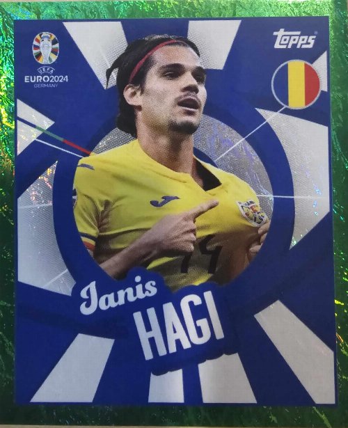 Topps - UEFA Germany Euro 2024 Sticker - ROM
PTW. Ianis Hagi (Romania) - Green Parallel Foil