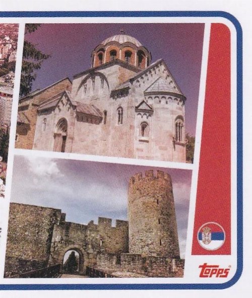 Topps - UEFA Germany Euro 2024 Αυτοκόλλητο - SRB P2.
Landmark 2/2