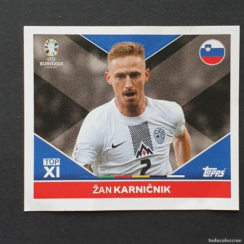 Topps - UEFA Germany Euro 2024 Αυτοκόλλητο - SVN TOP
1. Žan Karnicnik (Slovenia) - Top XI