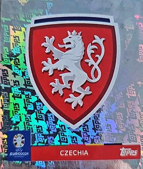 Topps - UEFA Germany Euro 2024 Sticker - CZE 1.
Logo (Czechia) - Topps Parallel Foil