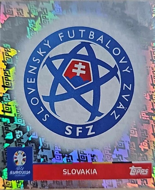 Topps - UEFA Germany Euro 2024 Αυτοκόλλητο - SVK 1.
Logo (Slovakia) - Topps Parallel Foil