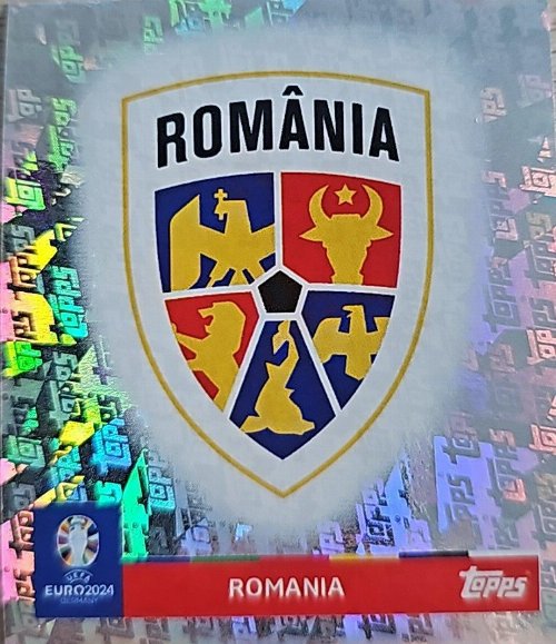 Topps - UEFA Germany Euro 2024 Αυτοκόλλητο - ROM 1.
Logo (Romania) - Topps Parallel Foil