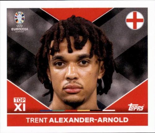 Topps - UEFA Germany Euro 2024 Αυτοκόλλητο - ENG TOP
2. Trent Alexander-Arnold (England) - Top XI