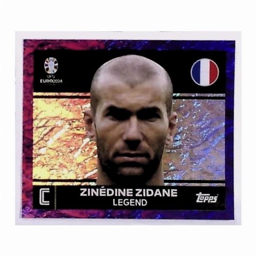 Topps - UEFA Germany Euro 2024 Αυτοκόλλητο - FRA 2.
Zinedine Zidane (France) - Purple Parallel Foil