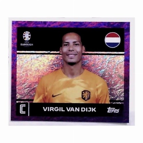 Topps - UEFA Germany Euro 2024 Sticker - NED 2.
Virgil van Dijk (Netherlands) - Purple Parallel
Foil