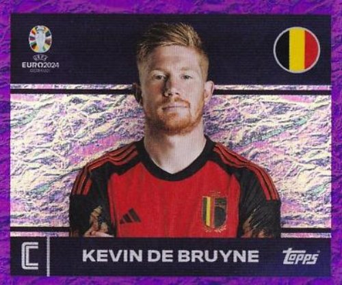 Topps - UEFA Germany Euro 2024 Sticker - BEL 2.
Kevin De Bruyne (Belgium) - Purple Parallel
Foil