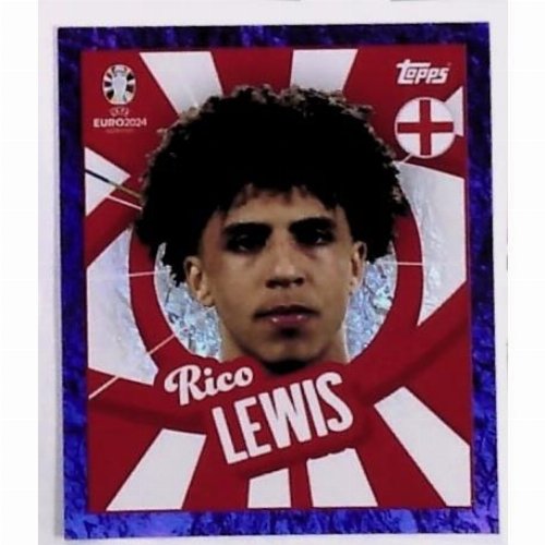 Topps - UEFA Germany Euro 2024 Αυτοκόλλητο - ENG PTW.
Rico Lewis (England) - Purple Parallel Foil