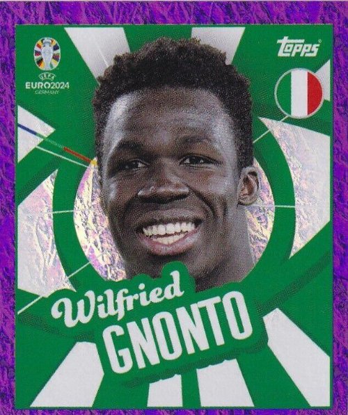 Topps - UEFA Germany Euro 2024 Αυτοκόλλητο - ITA PTW.
Wilfried Gnonto (Italy) - Purple Parallel Foil