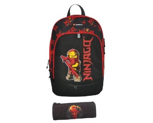 LEGO - Ninjago Red Backpack (with Gift Pencil
Case)