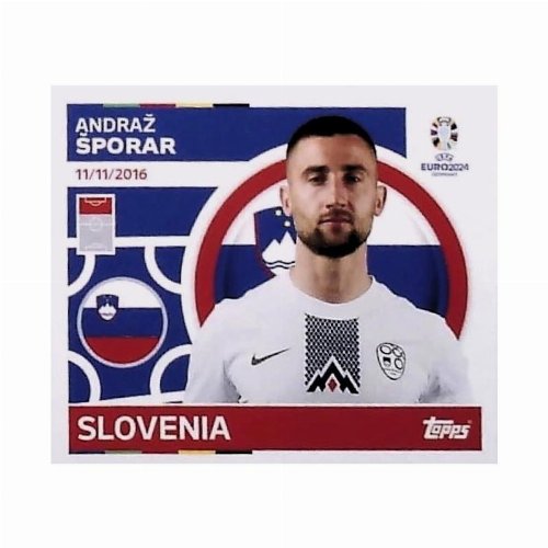 Topps - UEFA Germany Euro 2024 Sticker - SVN 20.
Andraž Šporar (Slovenia)