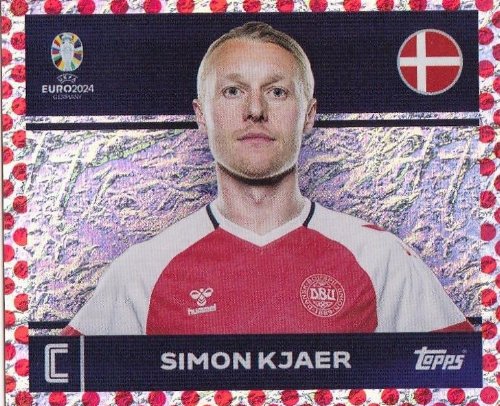 Topps - UEFA Germany Euro 2024 Sticker - DEN 2.
Simon Kjaer (Denmark) Holo Foil