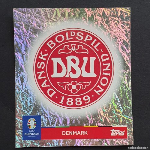 Topps - UEFA Germany Euro 2024 Αυτοκόλλητο - DEN 1.
Logo (Denmark) - Holo Foil