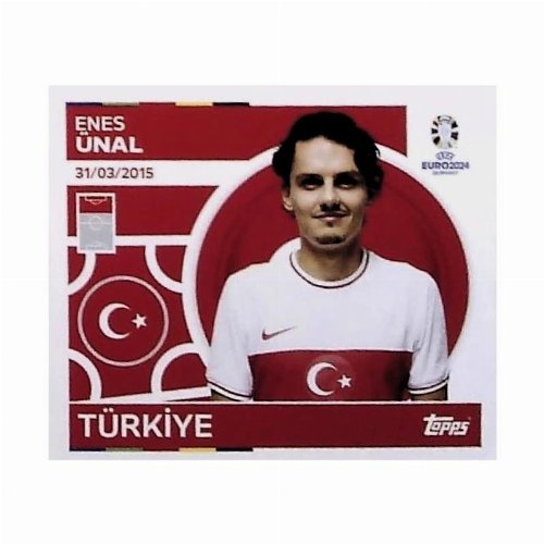 Topps - UEFA Germany Euro 2024 Αυτοκόλλητο - TUR 20.
Enes Ünal (Turkey)