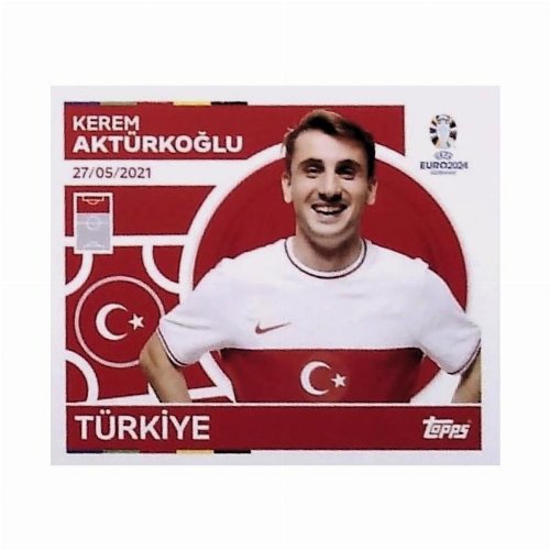 Topps - UEFA Germany Euro 2024 Αυτοκόλλητο - TUR 18.
Kerem Aktürkoğlu (Turkey)