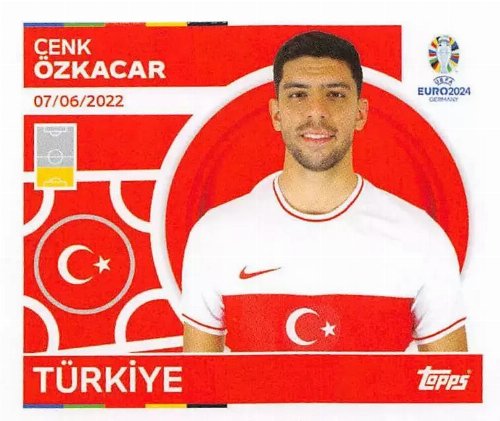 Topps - UEFA Germany Euro 2024 Sticker - TUR 13.
Cenk Özkacar (Turkey)