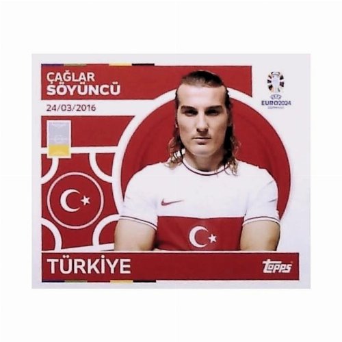 Topps - UEFA Germany Euro 2024 Sticker - TUR 6.
Çağlar Söyüncü (Turkey)