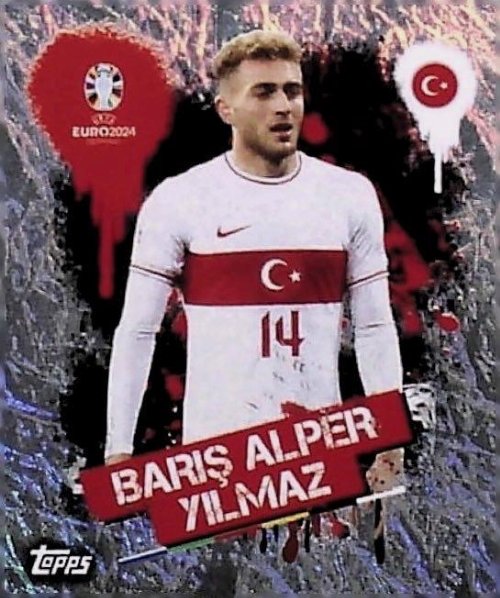 Topps - UEFA Germany Euro 2024 Sticker - TUR 3.
Barış Alper Yılmaz (Turkey) - Holo Foil