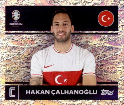 Topps - UEFA Germany Euro 2024 Sticker - TUR 2.
Hakan Çalhanoğlu (Turkey) - Holo Foil