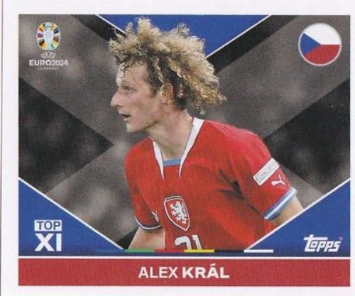 Topps - UEFA Germany Euro 2024 Sticker - CZE TOP
2. Alex Král (Czechia) - Top XI