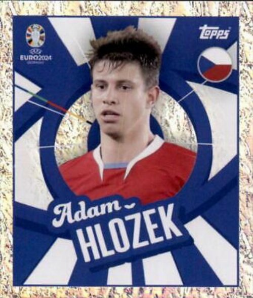 Topps - UEFA Germany Euro 2024 Αυτοκόλλητο - CZE PTW.
Adam Hložek (Czechia) - Holo Foil