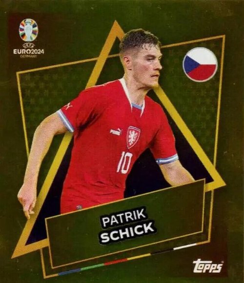 Topps - UEFA Germany Euro 2024 Sticker - CZE SP.
Patrik Schick (Czechia) - Star Player - Gold
Foil