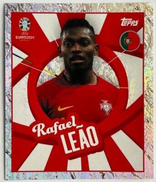 Topps - UEFA Germany Euro 2024 Αυτοκόλλητο - POR PTW.
Rafael Leão (Portugal) - Holo Foil