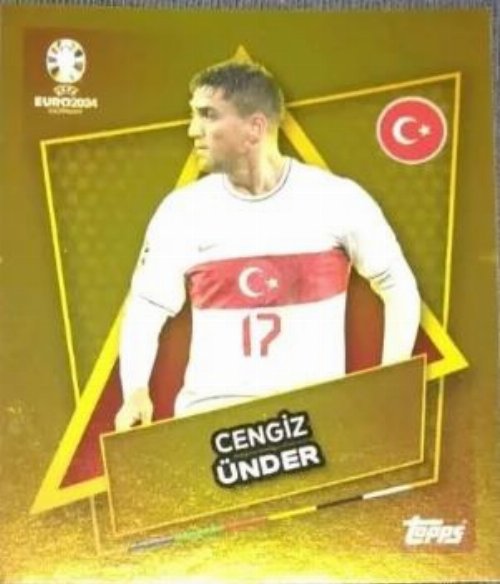 Topps - UEFA Germany Euro 2024 Sticker - TUR SP.
Cengiz Ünder (Turkey) - Gold Foil