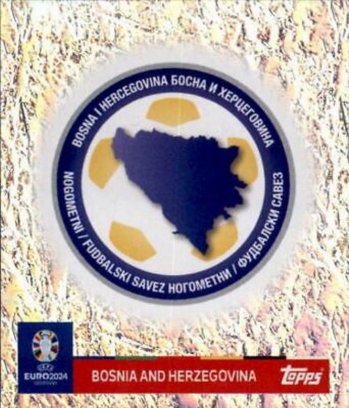 Topps - UEFA Germany Euro 2024 Αυτοκόλλητο - BIH 1.
Logo (Bosnia and Herzegovina) - Holo Foil