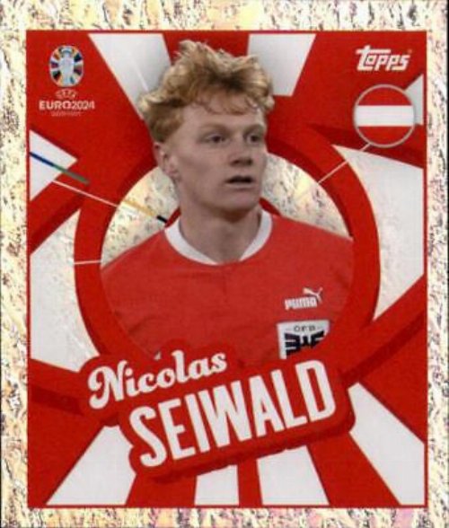 Topps - UEFA Germany Euro 2024 Sticker - AUT
PTW. Nicolas Seiwald (Austria) - Holo Foil