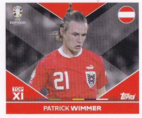 Topps - UEFA Germany Euro 2024 Sticker - AUT TOP
2. Patrick Wimmer (Austria) - Top XI