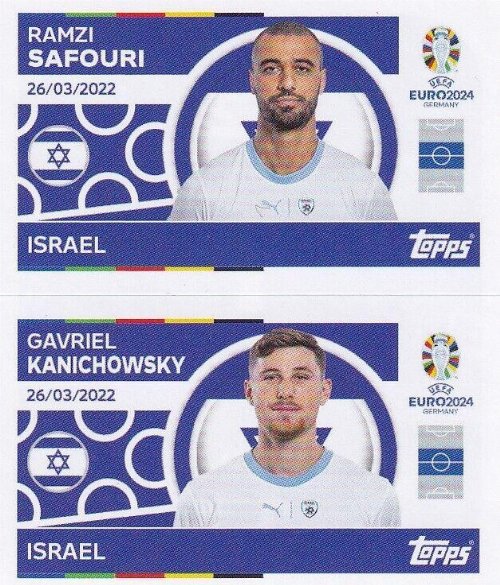 Topps - UEFA Germany Euro 2024 Αυτοκόλλητο - ISR 12.
Ramzi Safouri (Israel)