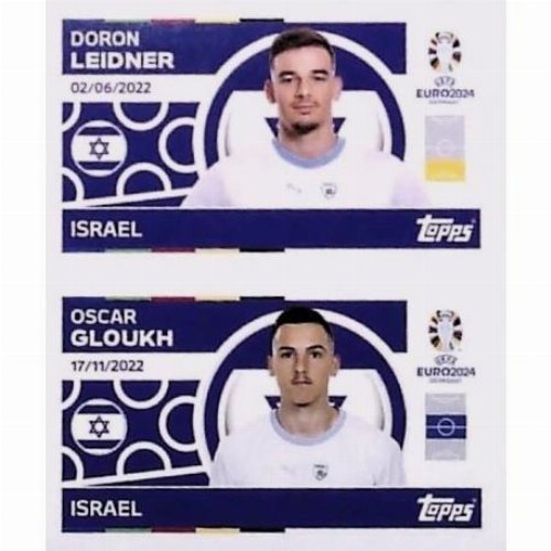 Topps - UEFA Germany Euro 2024 Αυτοκόλλητο - ISR 8.
Doron Leidner (Israel)