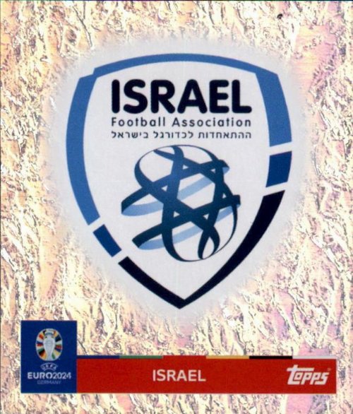 Topps - UEFA Germany Euro 2024 Αυτοκόλλητο - ISR 1.
Logo (Israel) - Holo Foil