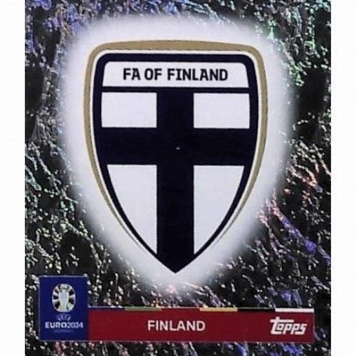 Topps - UEFA Germany Euro 2024 Sticker - FIN 1.
Logo (Finland) - Holo Foil