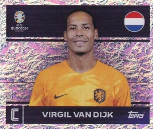 Topps - UEFA Germany Euro 2024 Sticker - NED 2.
Virgil van Dijk (Netherlands) - Holo Foil