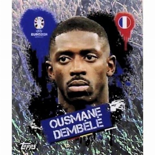 Topps - UEFA Germany Euro 2024 Αυτοκόλλητο - FRA 3.
Ousmane Dembéle (France) - Holo Foil